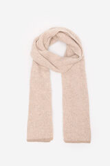 Cortefiel jersey-knit scarf with lurex Nude