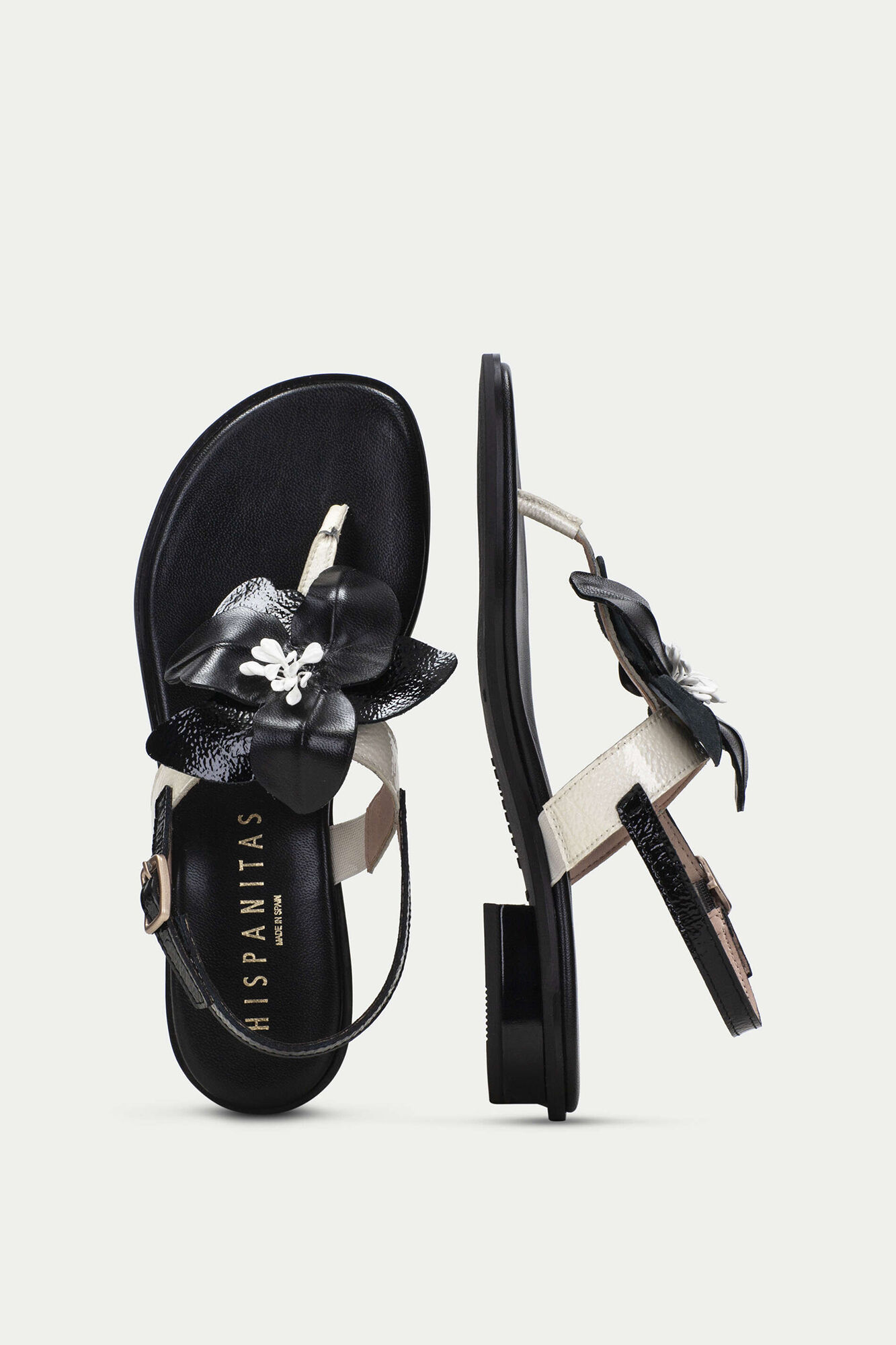 IBIZA gladiator sandals with flower embellishment