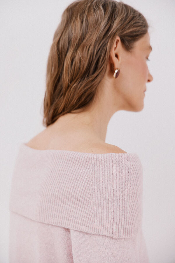 Cortefiel multiway neck sweater Pink