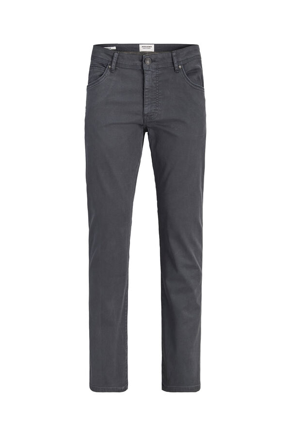 Jack & Jones Cotton regular trousers Grey