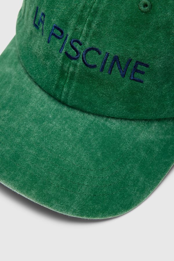 Selected Men's adjustable fastening cap Dark green