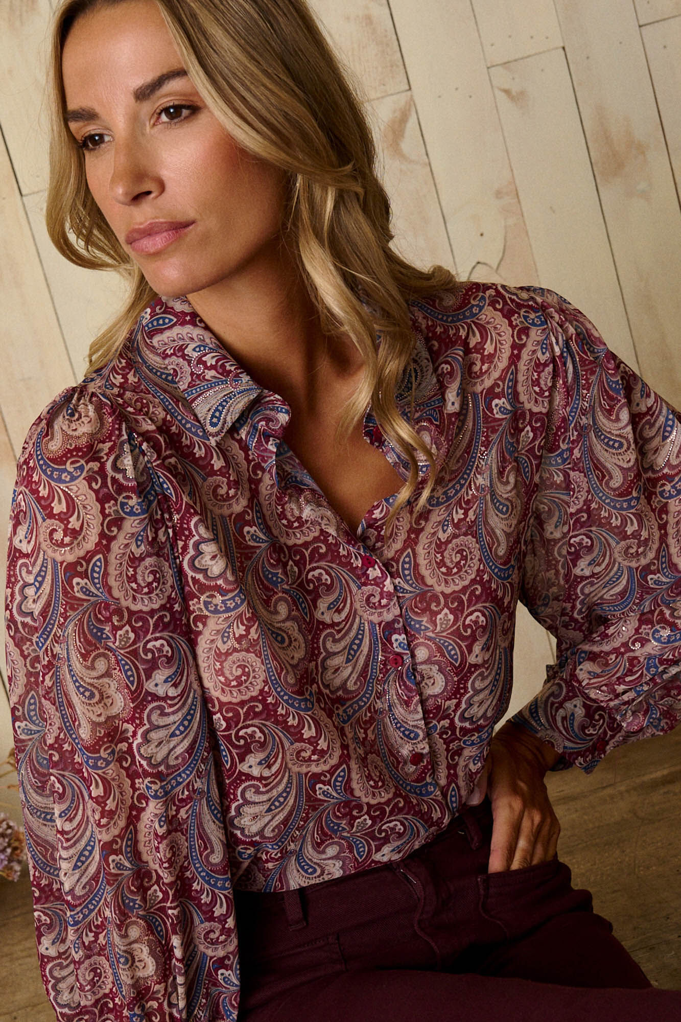 Pol&iacute;n Et Moi Camisa estampada da Nicki