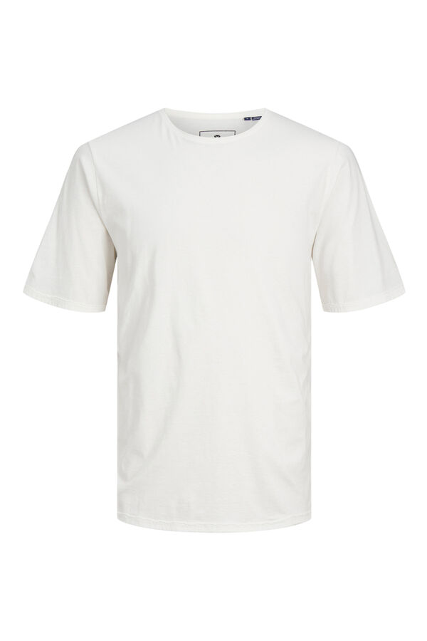 Cortefiel Camiseta lisa Blanco