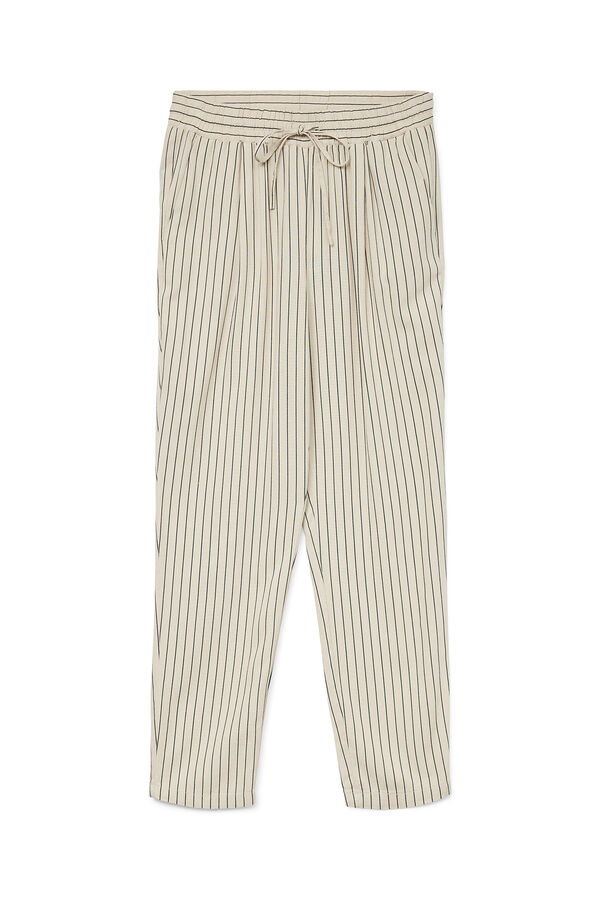 Vero Moda Pantalón largo ancho de lino Cinzento
