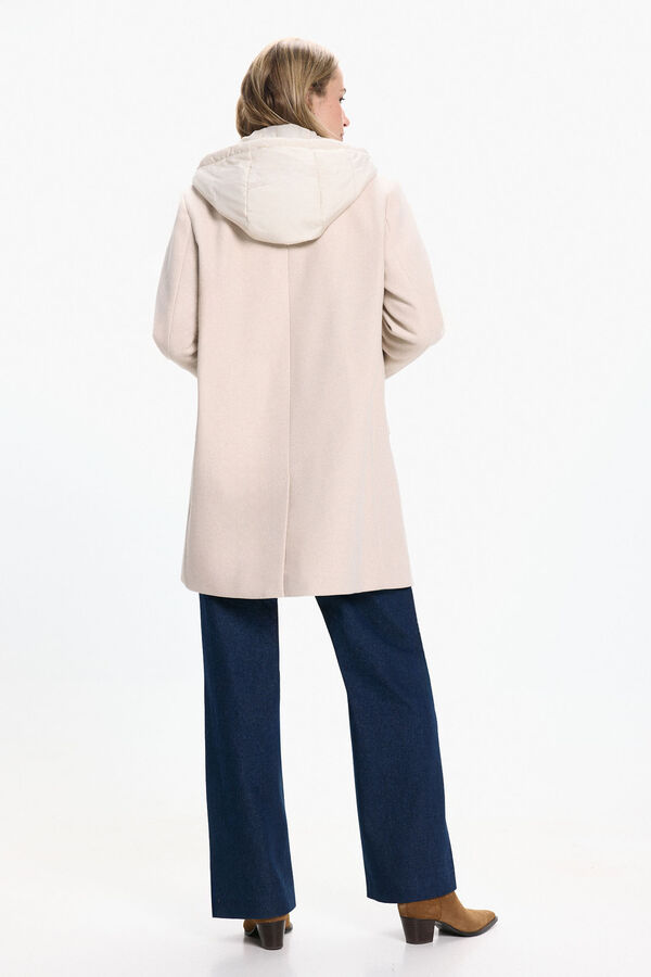 Vero Moda Sobretudo longo de tecido com forro acolchoado Cinzento