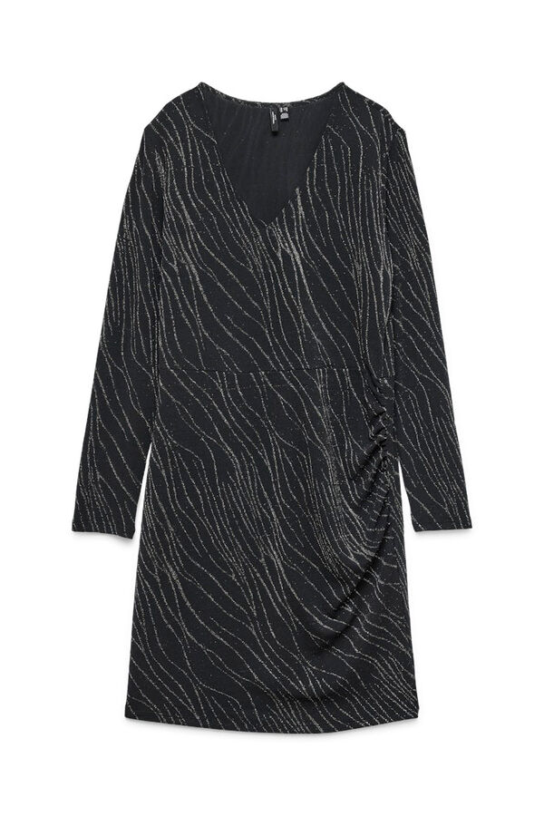 Vero Moda Curve Vestido curto de lurex plus size Preto