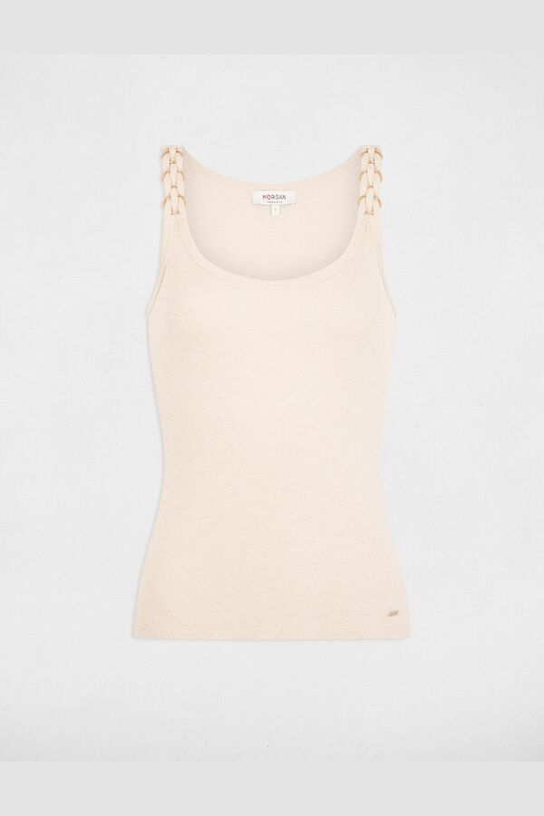 Morgan T-shirt justa gola redonda Branco