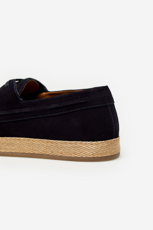 Cortefiel Deck shoes with rubber sole Navy