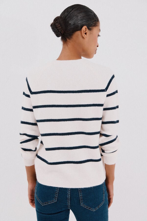 Cortefiel Jersey tacto suave Marfil