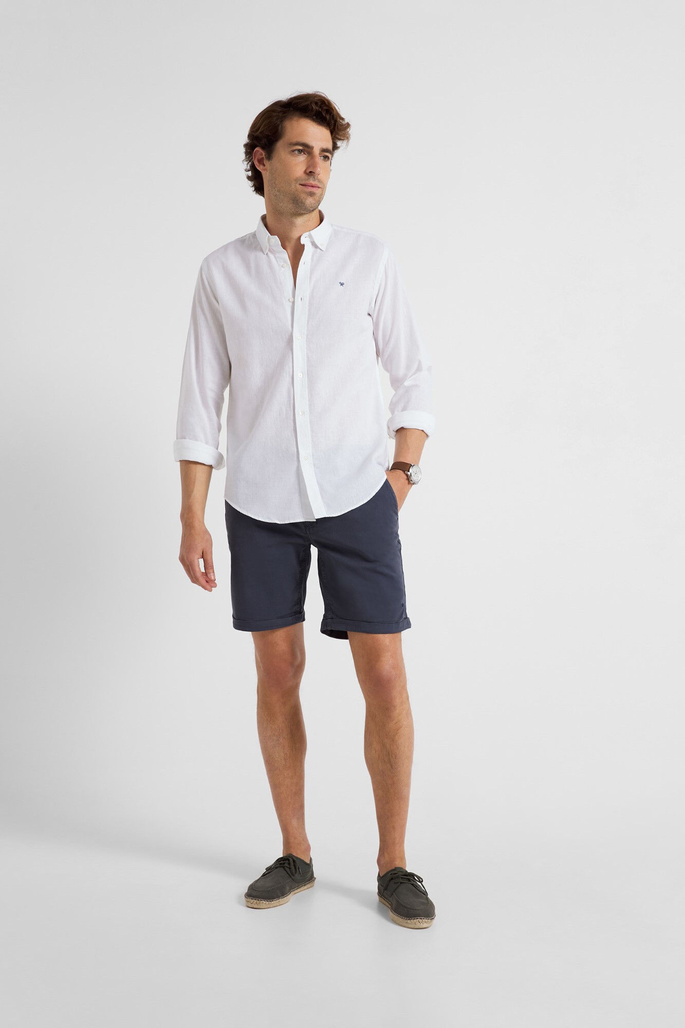 Navy blue dress shorts hot sale