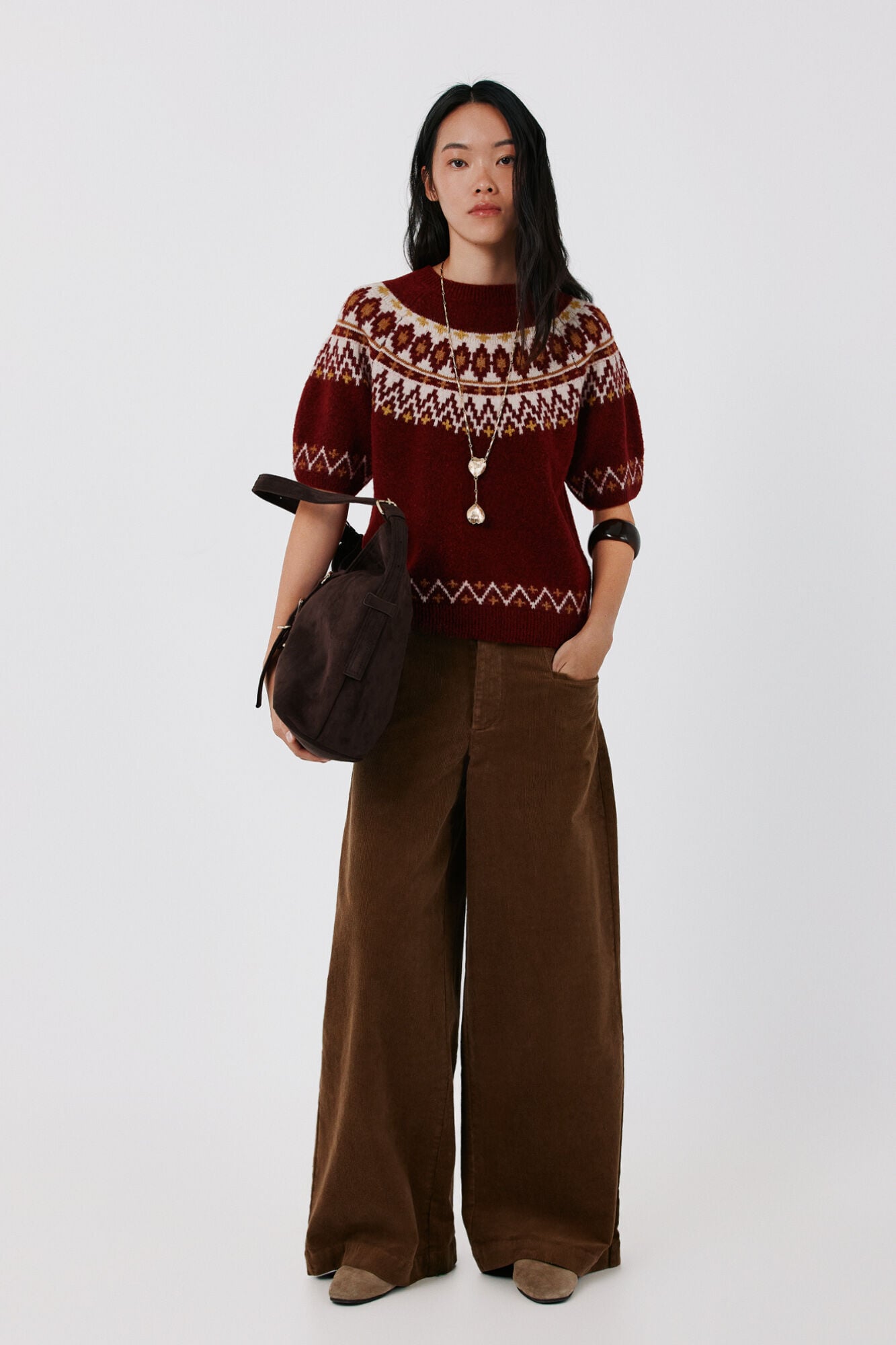 Cortefiel Piping corduroy trousers