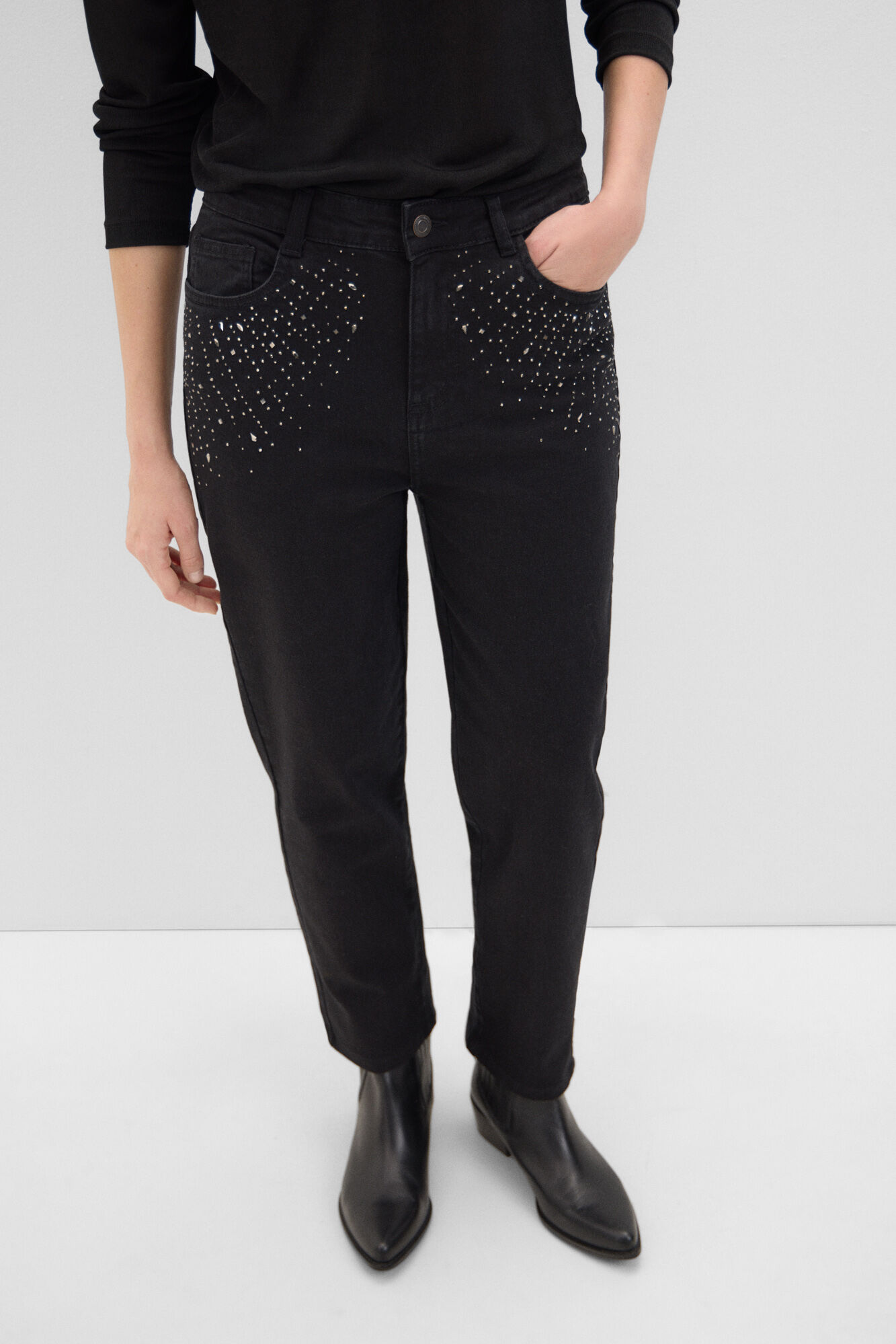 Cortefiel Mom Jewellery Trousers