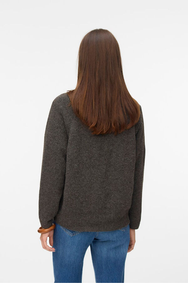 Vero Moda Cárdigan con bolsillos Marrón oscuro