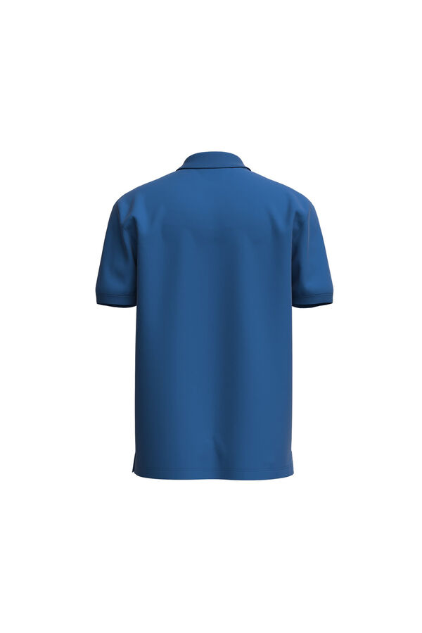 Cortefiel Short sleeve polo shirt Blue