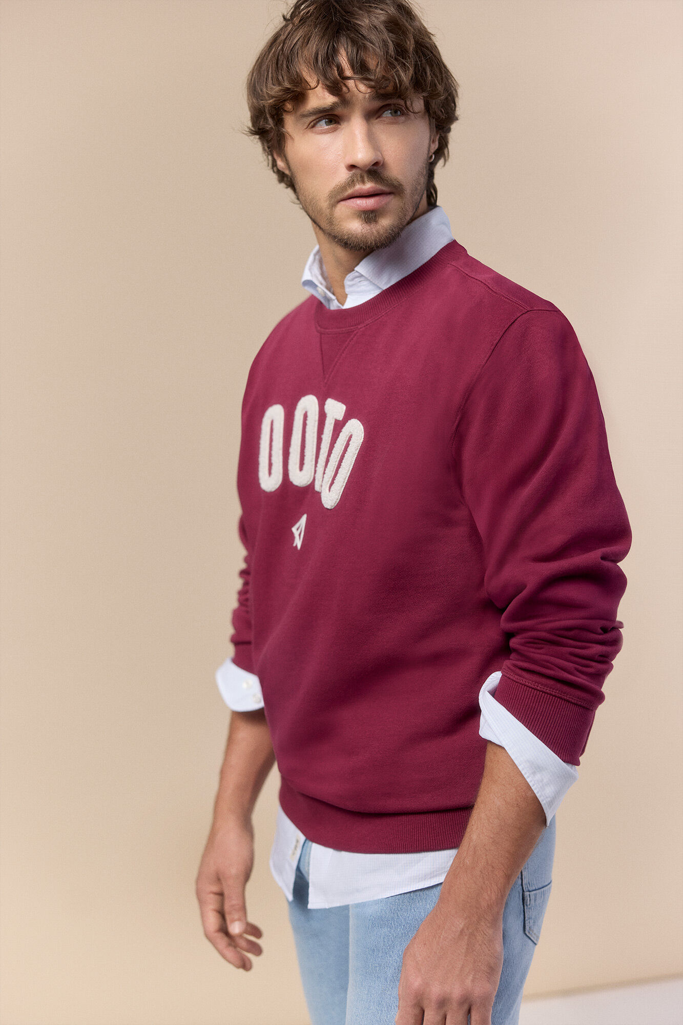 OOTO Sudadera logo cuello redondo