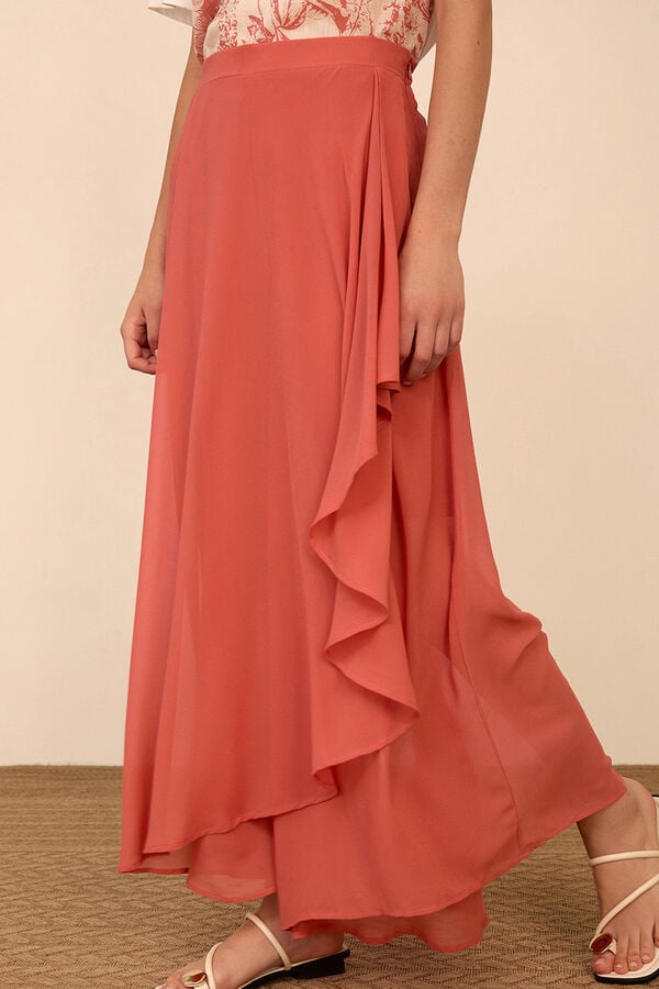 Meisie Saia-cal&ccedil;&atilde;o em gaze Vermelho