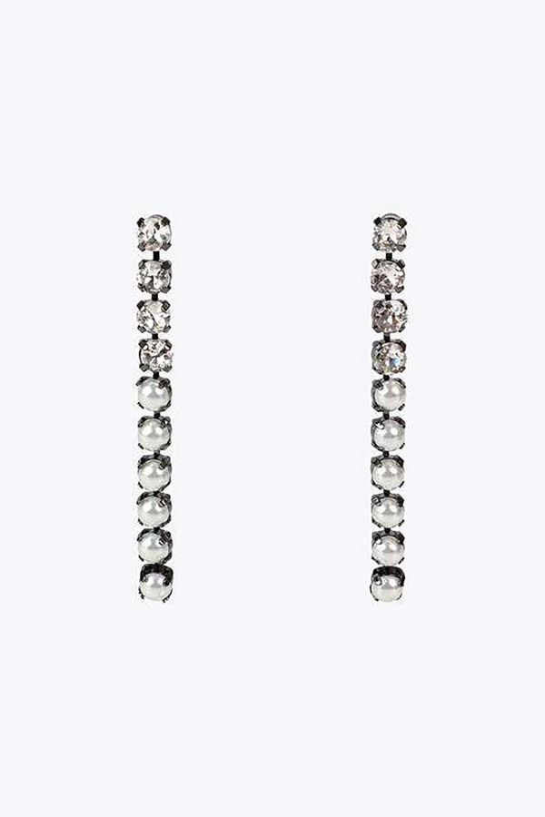 Lola Casademunt Pendientes joya Gris oscuro