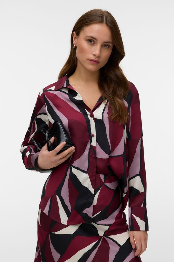 Vero Moda Camisa acetinada estampada Granada
