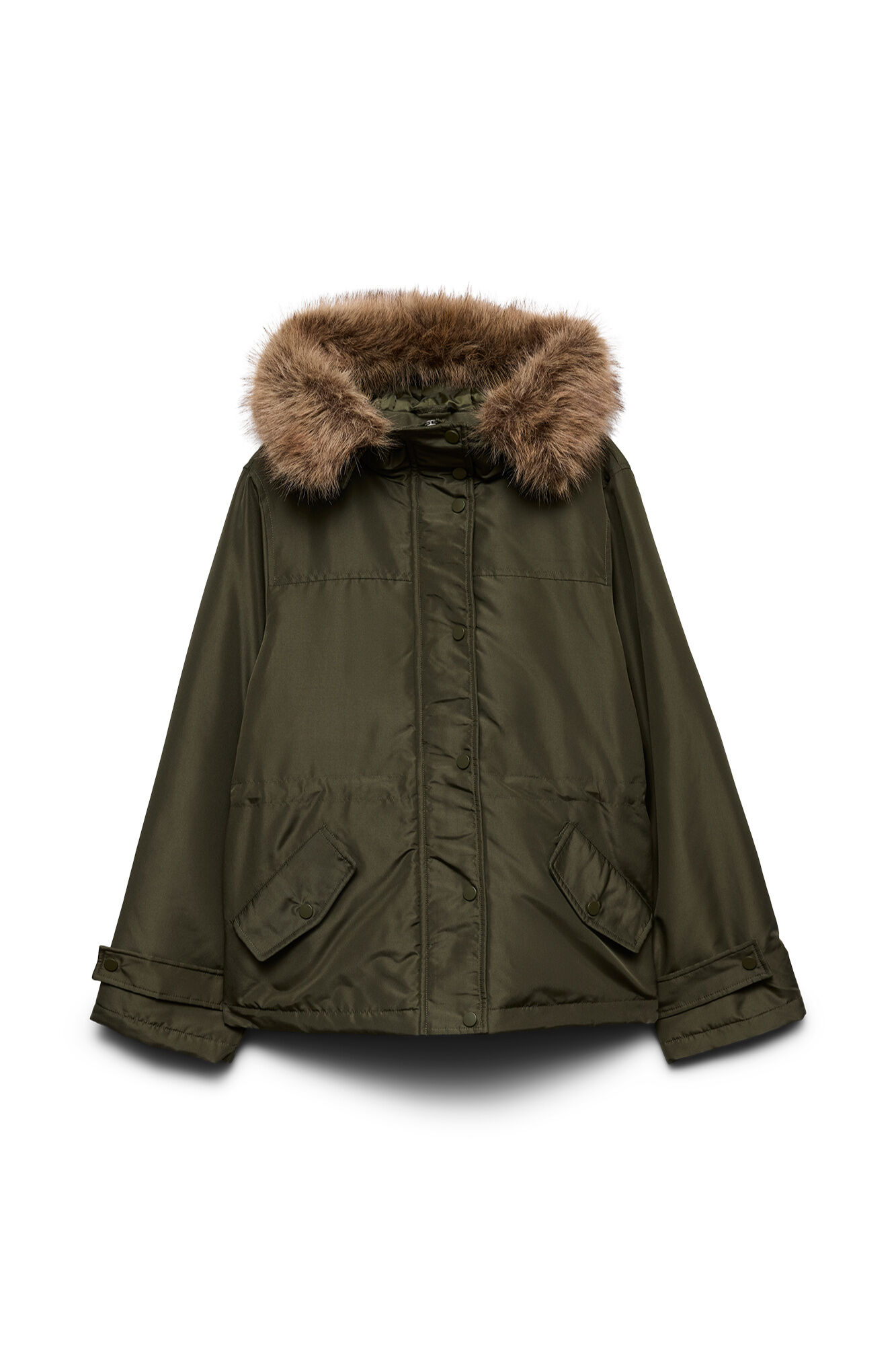 Vero Moda Casaco com capuz e pelo