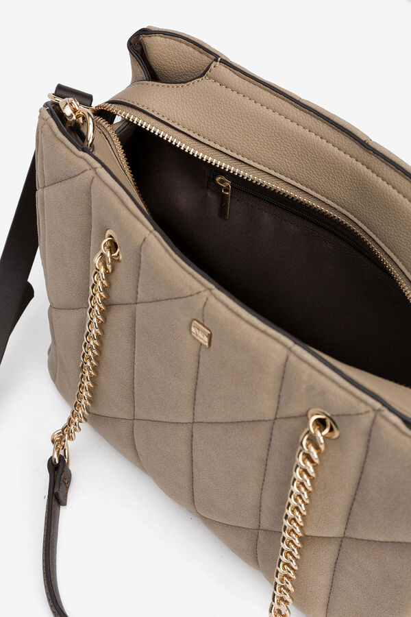 Vilanova Mala City com efeito camurça acolchoada Tostado