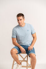 Privata T-shirt básica manga curta Azul