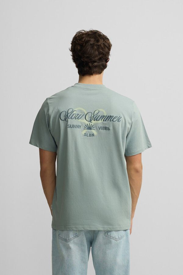 Silbon T-shirt slow summer Azul