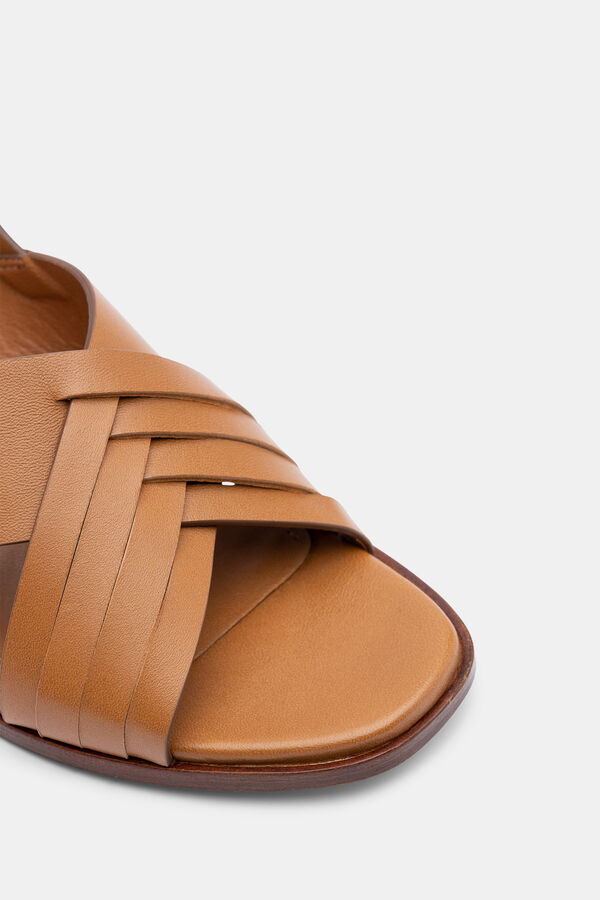 Lottusse Sandalias Marr&oacute;n de Vacuno Liso Marr&oacute;n