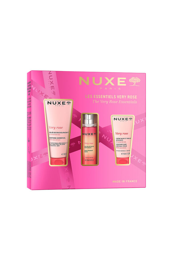 Nuxe NUXE GIFT BOX VERY ROSE CLEANSING GEL + HAND CREAM + PERFUMED WATER Pink
