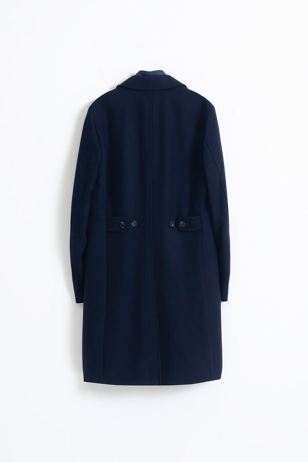 PuroEGO Sobretudo com gola removível Azul