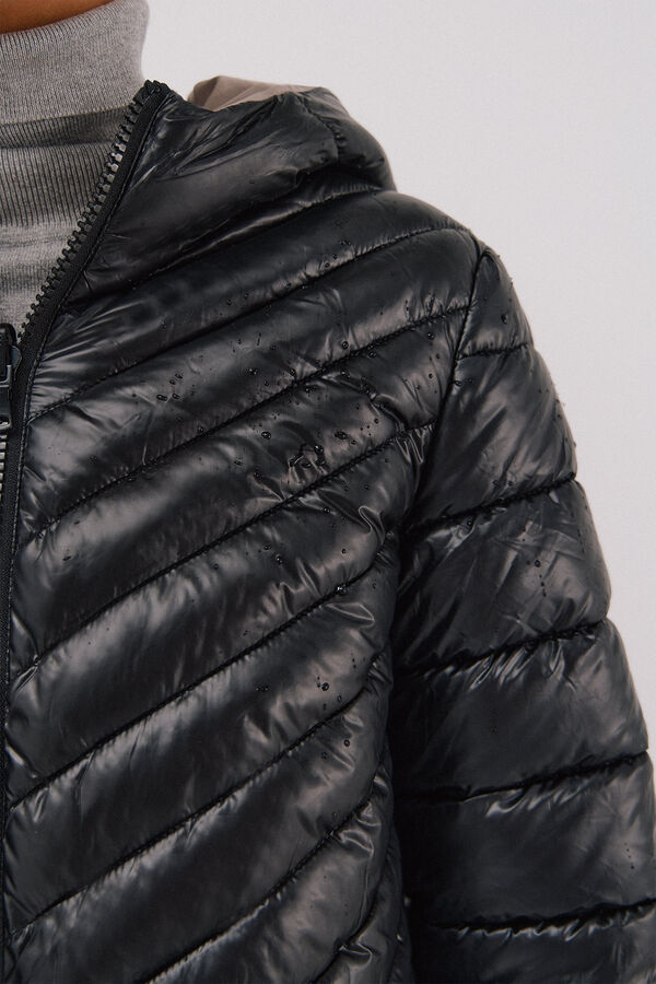 Cortefiel Reversible thermolite® anorak Black