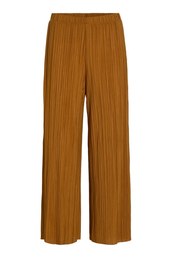 Cortefiel High waist trousers Brown