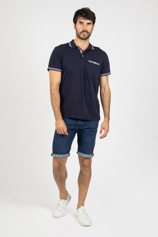 Privata Short sleeve polo shirt Navy