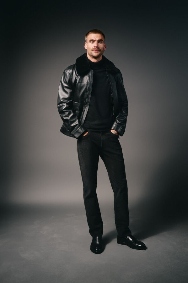 OOTO Camisola gola perkins Preto