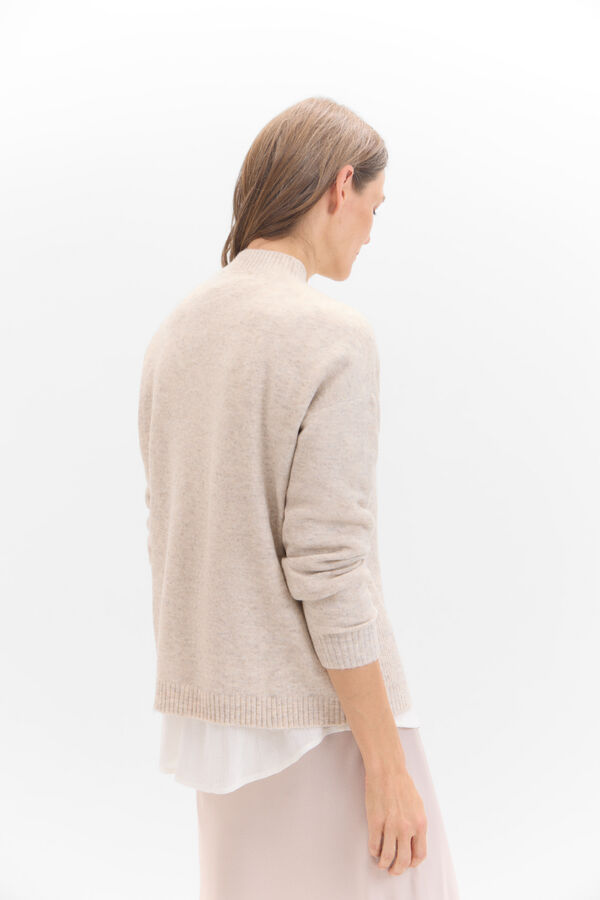 Cortefiel Soft feel jumper Beige