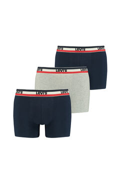 Cortefiel Pack of 3 boxers with sports logo Navy