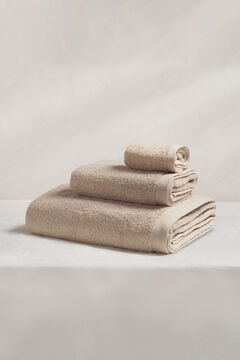 Cortefiel Blue Ocean 550 Bath Towel 90x150 cm Camel