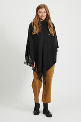 Object Poncho cuello vuelto Negro