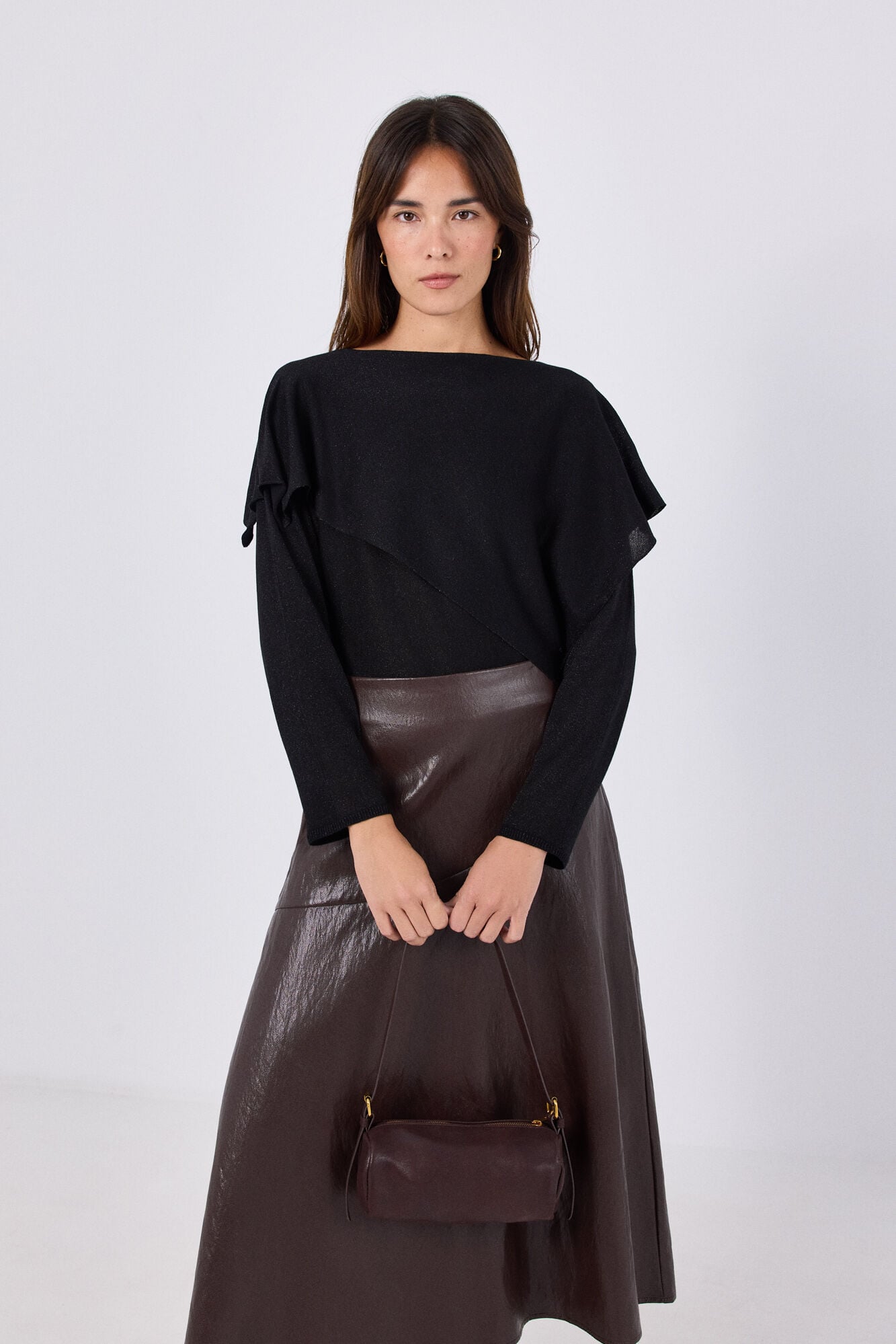 Cortefiel Metallic cape jumper