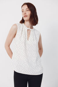 Cortefiel Cropped teardrop top