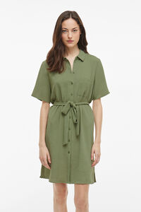 Vila Vestido camiseiro curto