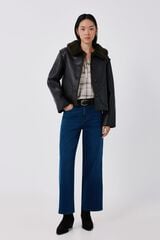 Cortefiel Double-faced jacket Dark brown