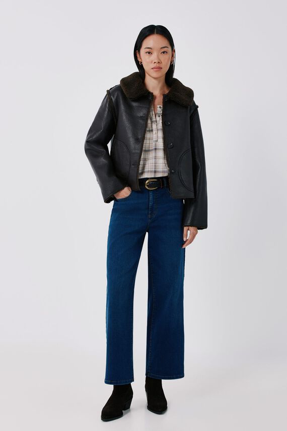 Chaqueta efecto doble faz