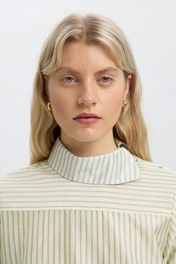 Selected Blusa de gola alta Ecru