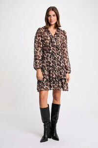 Morgan Vestido curto com gola em V