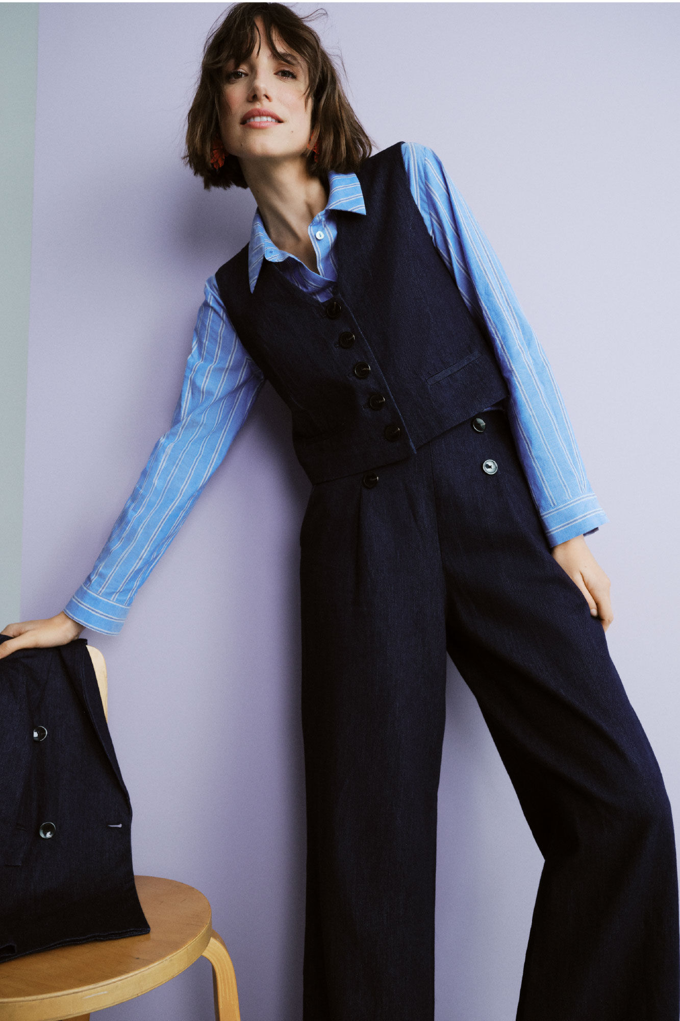 Cortefiel Tailored denim vest