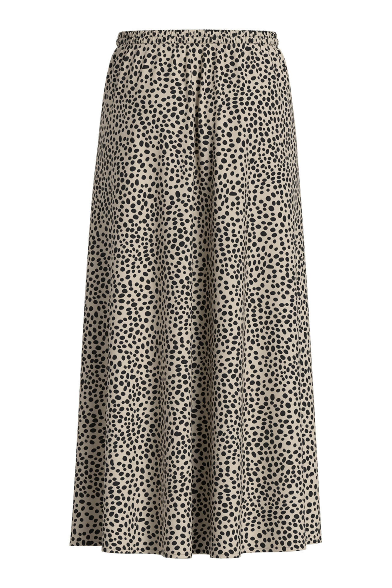 Vila Saia midi estampada em viscose