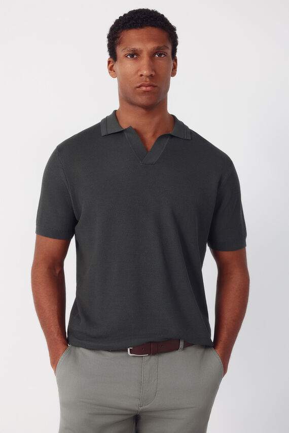 Jersey polo piqué manga corta