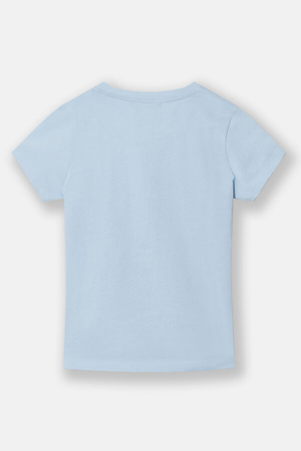Cortefiel Classic women's T-shirt  Blue