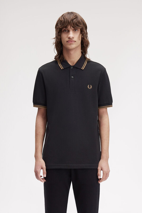 Fred Perry Men's short sleeve piqué polo shirt Black