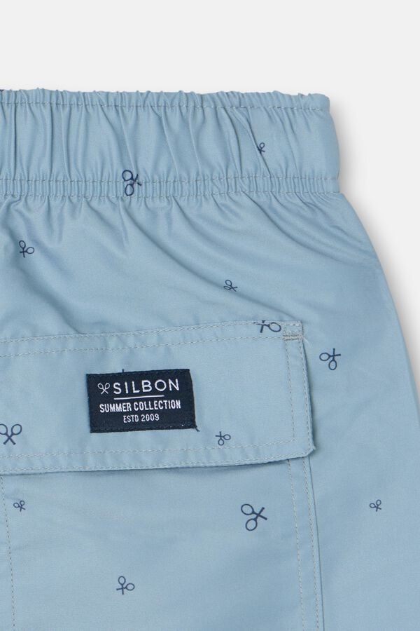 Silbon Fato de banho miniraquetes Azul